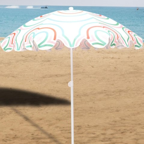 PARASOL PLAŻOWO OGRODOWY 160CM POMARAŃCZOWO ZIELONY PARASOL PLAŻOWO OGRODOWY 160CM POMARAŃCZOWO ZIELONY