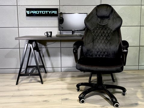 Fotel obrotowy do biurka SPIDER BLACK ALCANTARA Fotel obrotowy do biurka SPIDER BLACK ALCANTARA