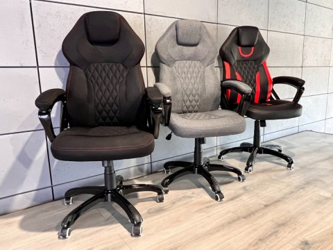 Fotel obrotowy do biurka SPIDER BLACK FABRIC SPC Fotel obrotowy do biurka SPIDER BLACK FABRIC SPC