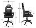 Fotel obrotowy do biurka TITAN GREY ALCANTARA BASIC