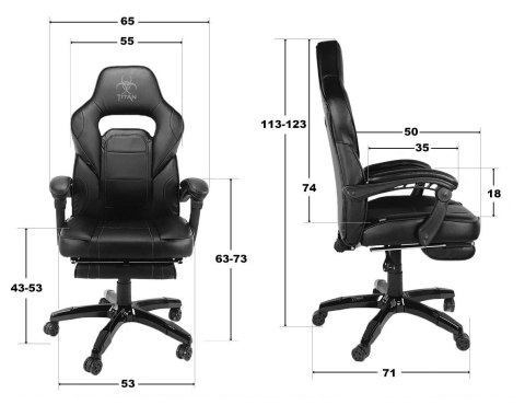 Fotel obrotowy do biurka TITAN GREY ALCANTARA PRO Fotel obrotowy do biurka TITAN GREY ALCANTARA PRO